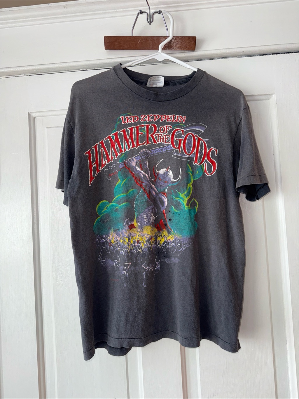 1988 Hanes Black Led Zeppelin Hammer Of The Gods Graphic Tee Hammer Of The Gods